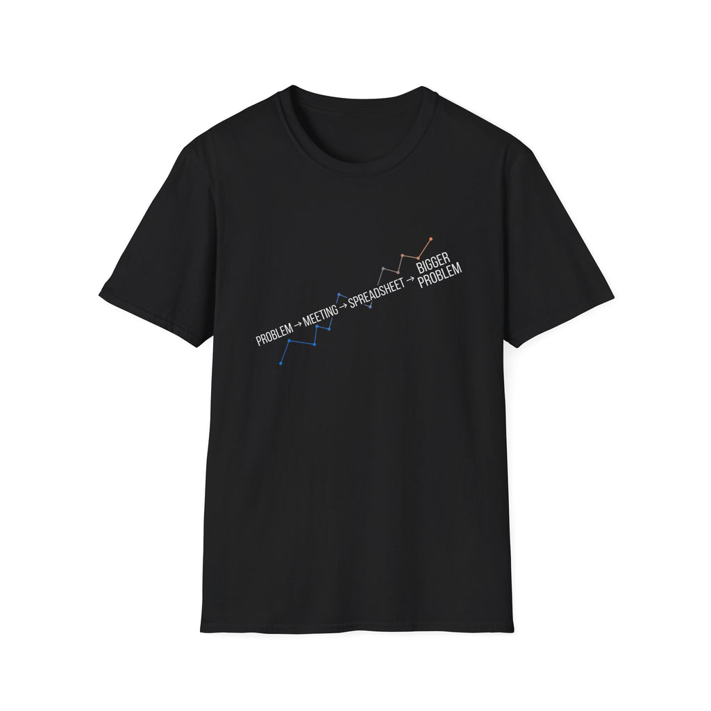 Problem,Meeting,Spreadsheet,Bigger Problem T-Shirt