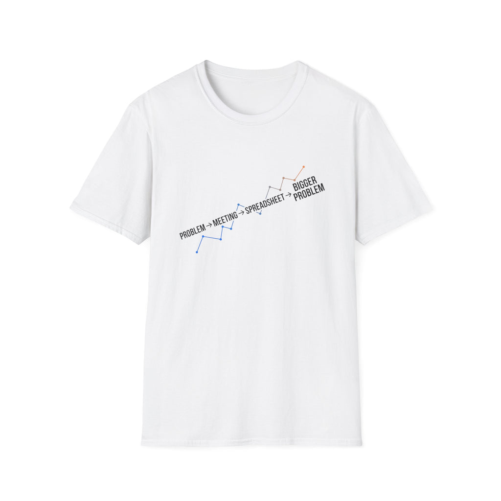 Problem,Meeting,Spreadsheet,Bigger Problem T-Shirt