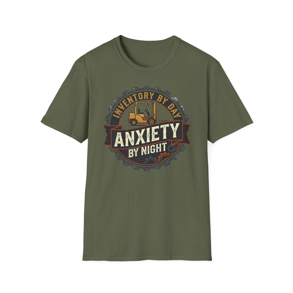 Inventory By Day Anxiety By Night T-Shirt