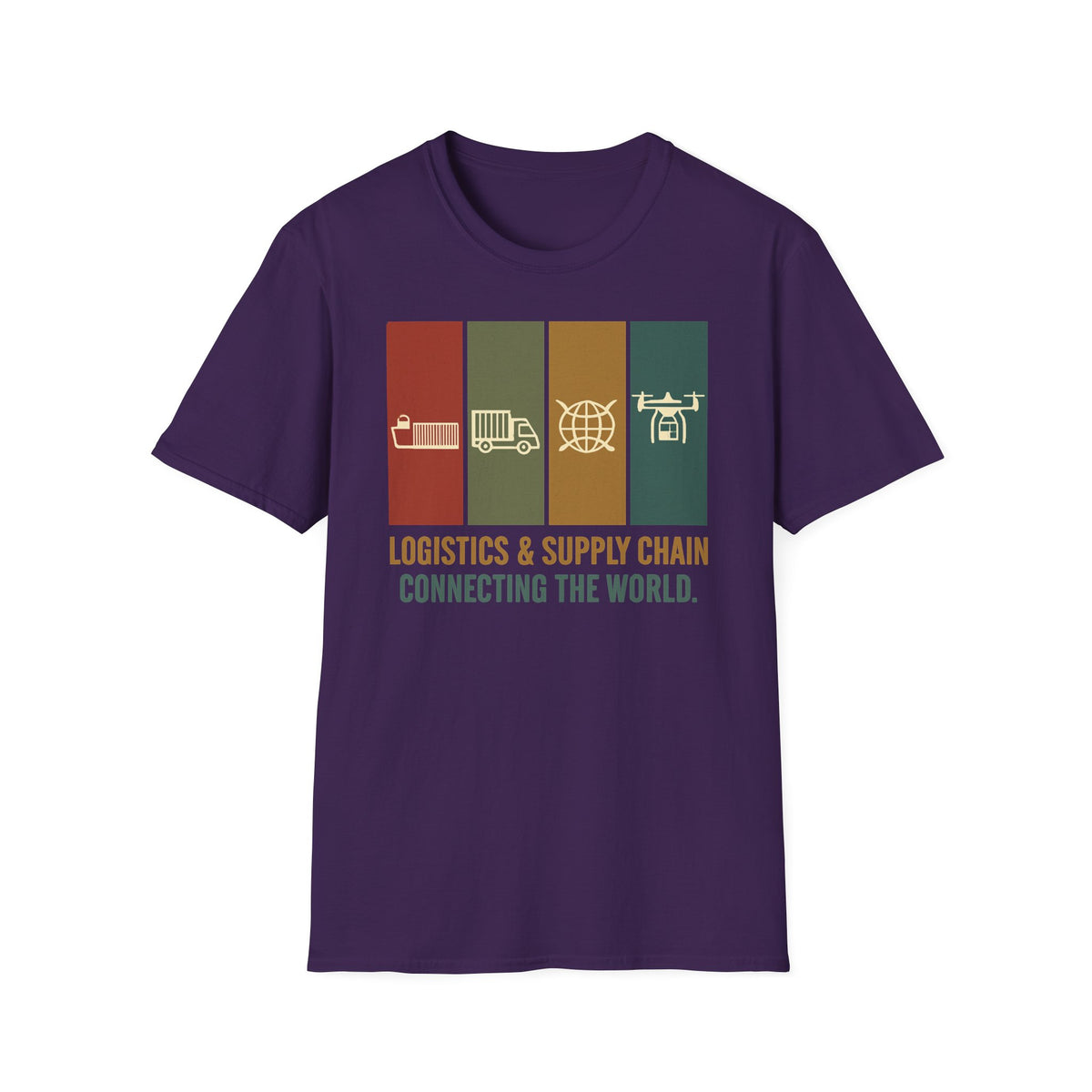 Logistics and supply chain. connecting the world T-Shirt