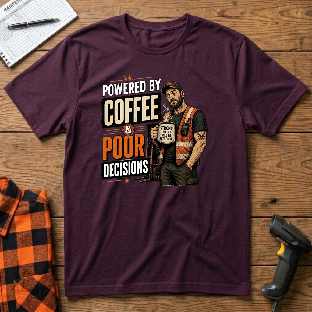 Powered by Coffee & Poor Decisions T-Shirt