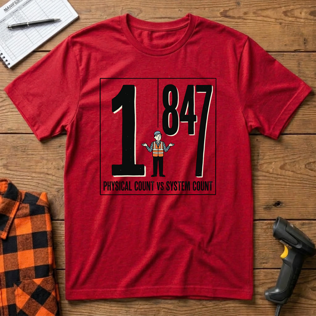 Physical count vs System Count T-Shirt