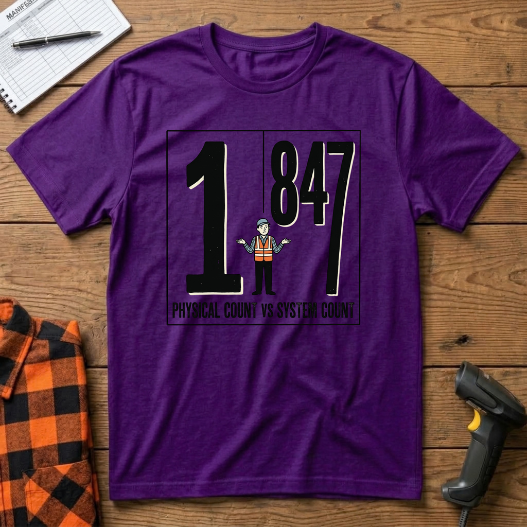 Physical count vs System Count T-Shirt
