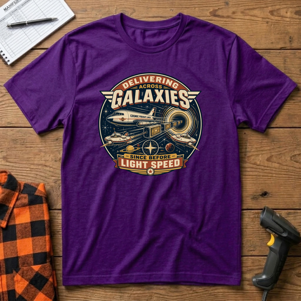 Delivering across galaxies T-Shirt