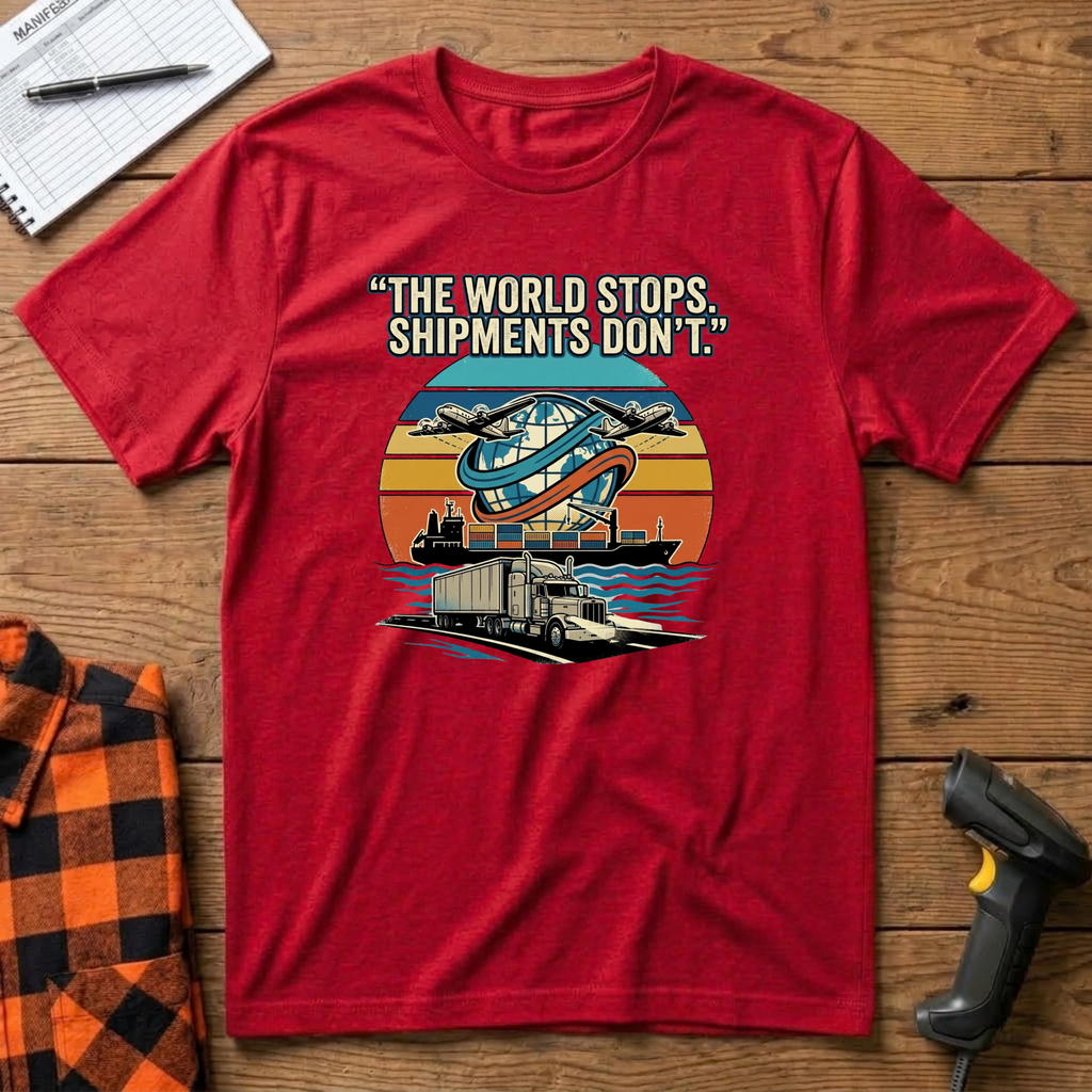 The world stops. Shipment don't T-Shirt