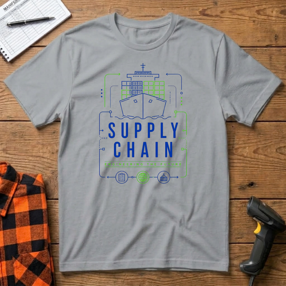 Blue print T-Shirt