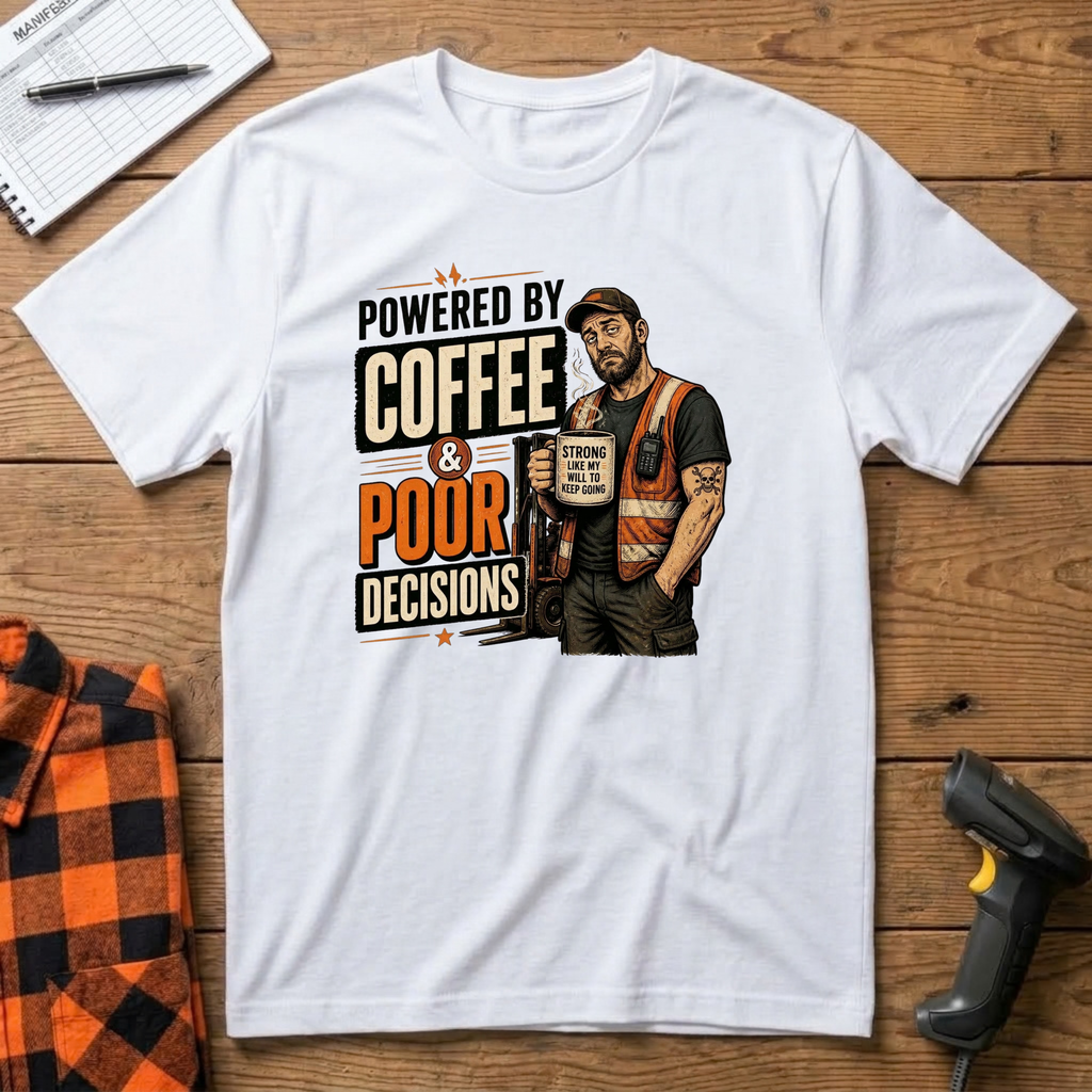 Powered by Coffee & Poor Decisions T-Shirt