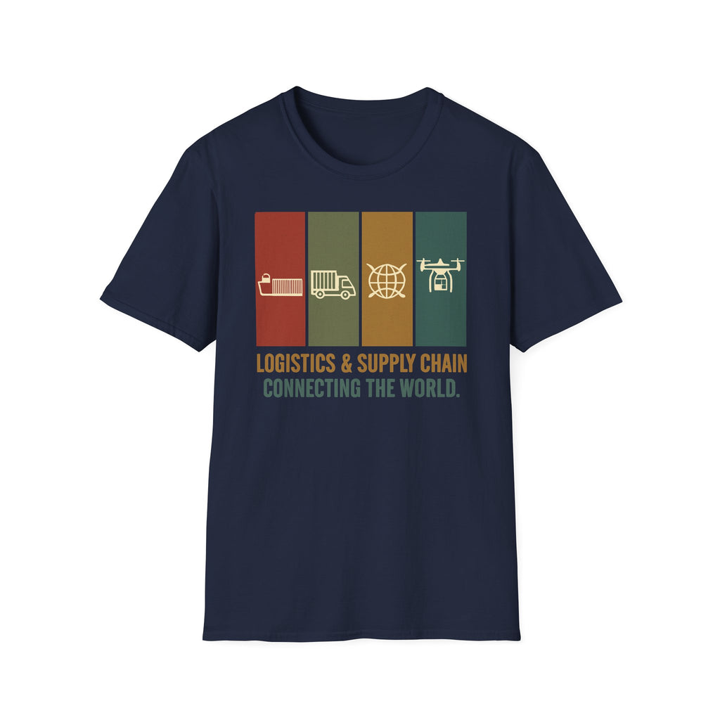 Logistics and supply chain. connecting the world T-Shirt
