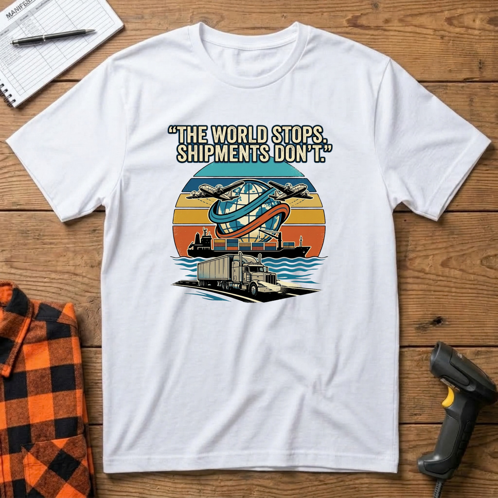 The world stops. Shipment don't T-Shirt