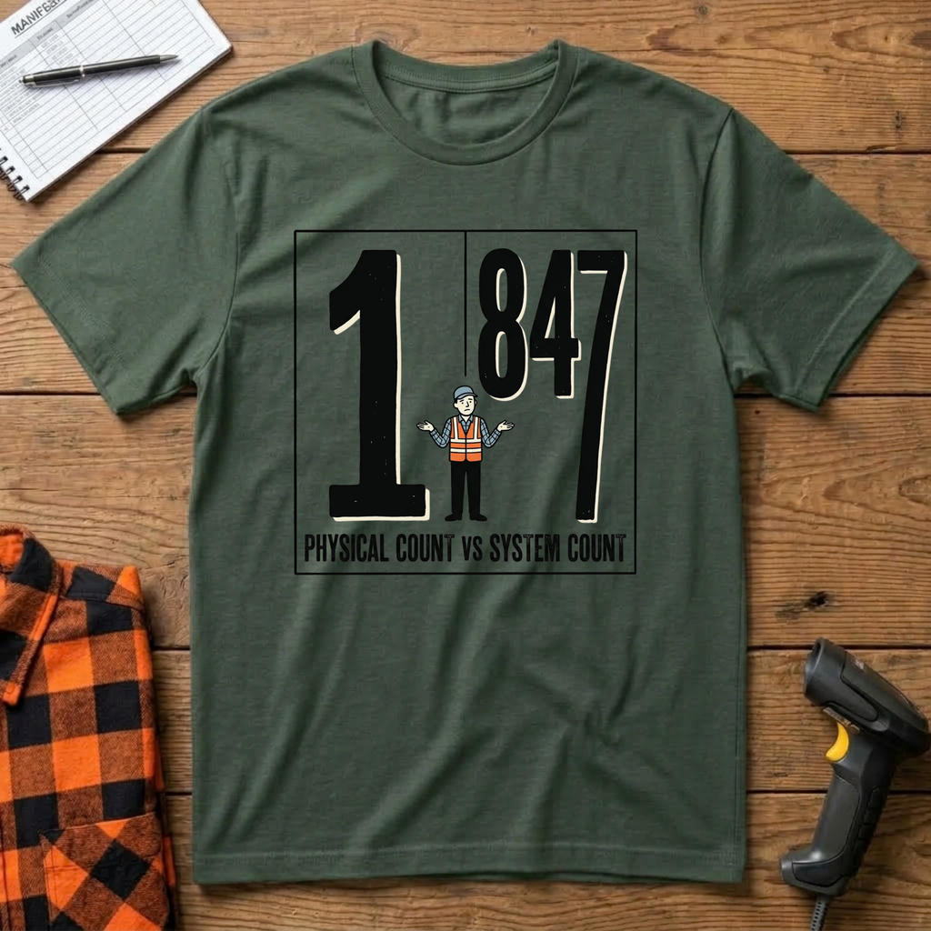 Physical count vs System Count T-Shirt