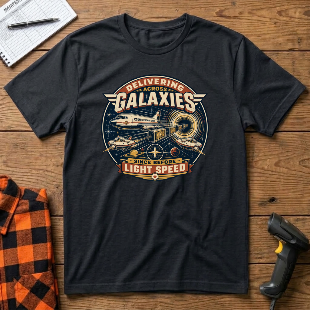 Delivering across galaxies T-Shirt