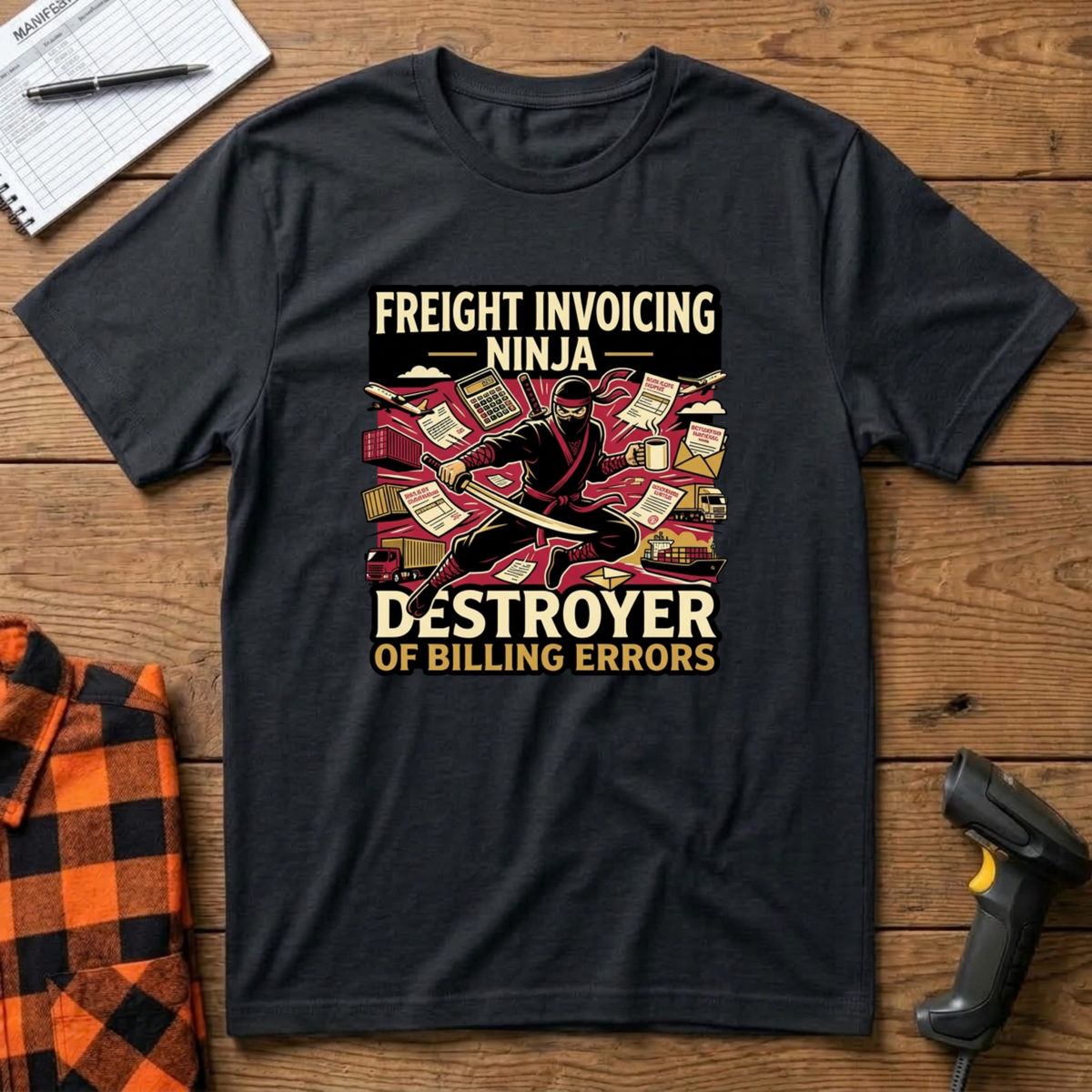 Freight Invoicing Ninja T-Shirt
