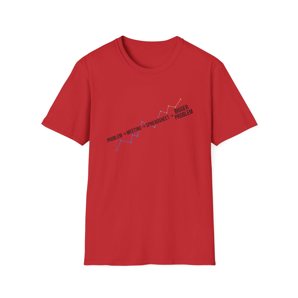 Problem,Meeting,Spreadsheet,Bigger Problem T-Shirt
