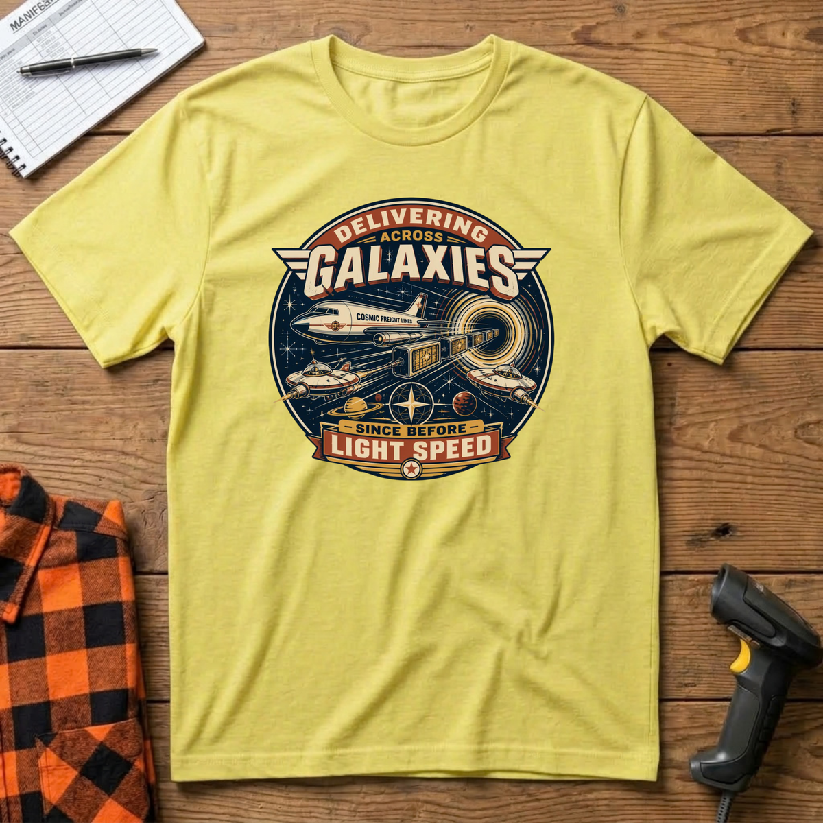 Delivering across galaxies T-Shirt