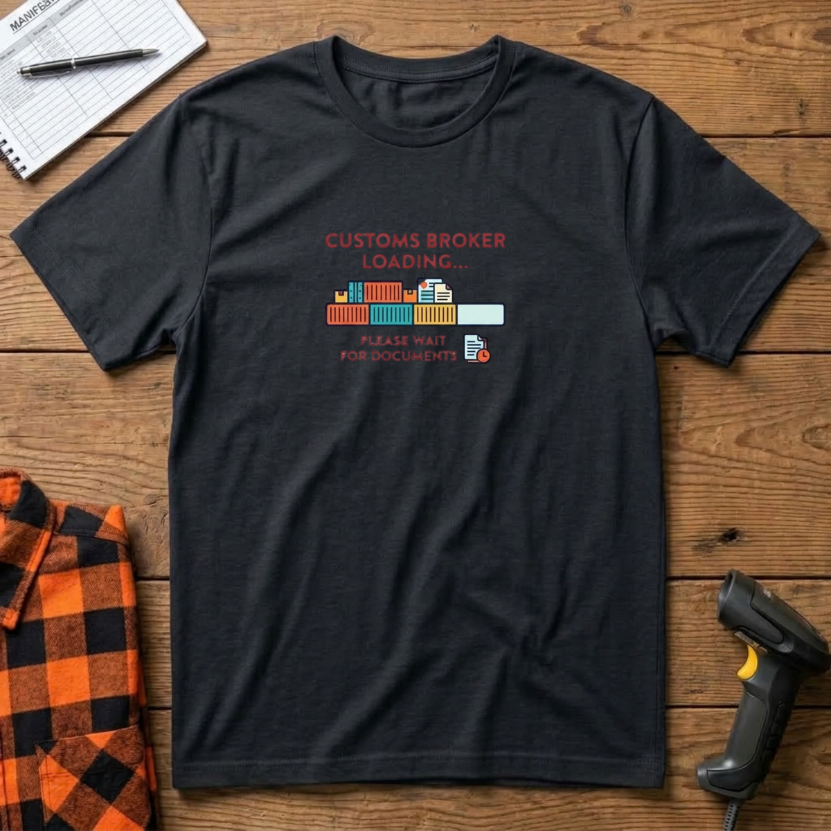 Customs Broker Loading T-Shirt