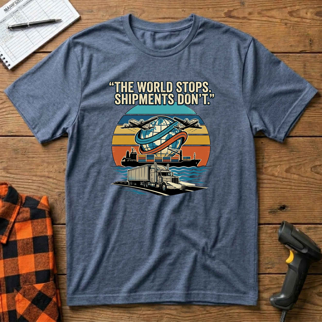 The world stops. Shipment don't T-Shirt