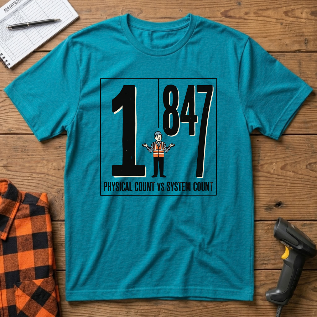 Physical count vs System Count T-Shirt